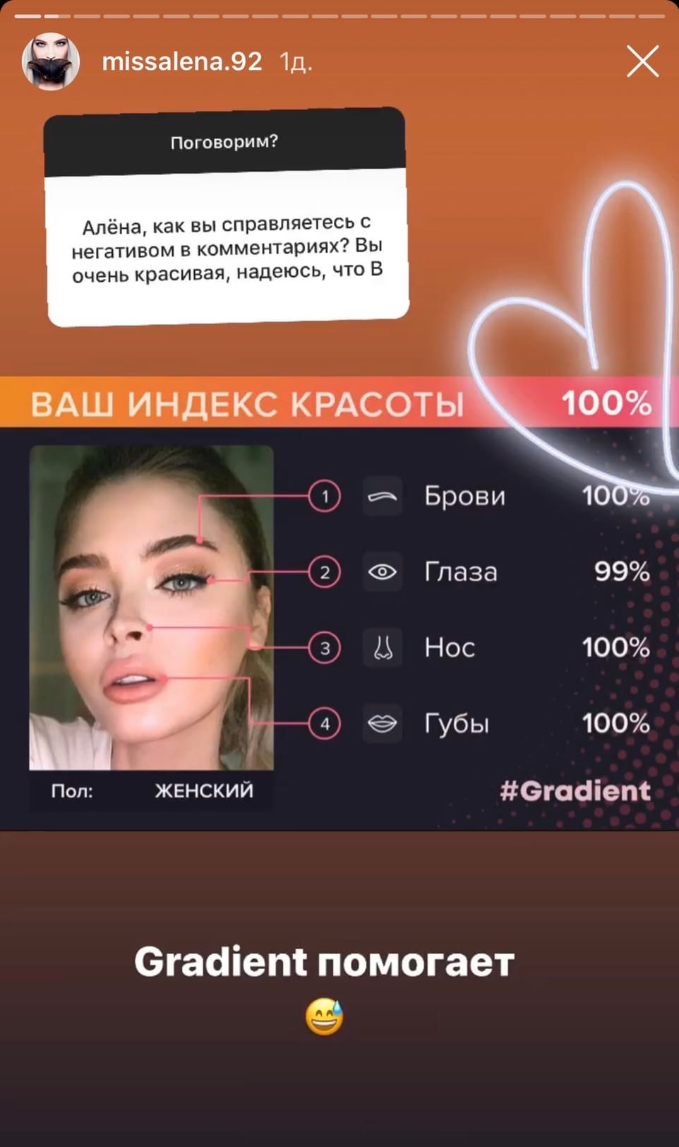 Индекс Красоты Градиент