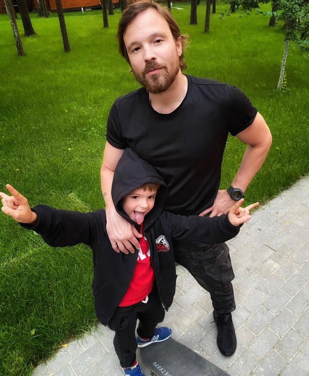 Алексей Чадов с сыном Федором