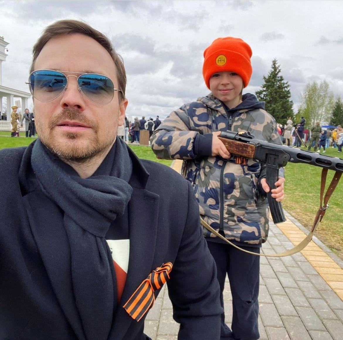 Алексей Чадов с сыном Федором