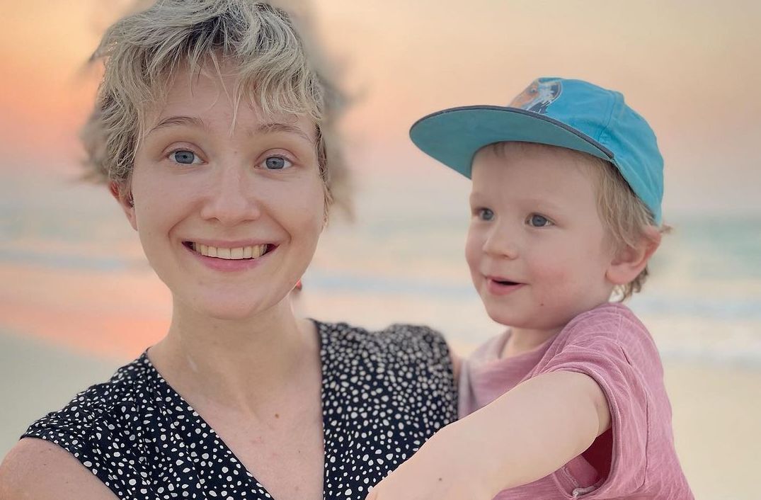 Яна Гладких с сыном