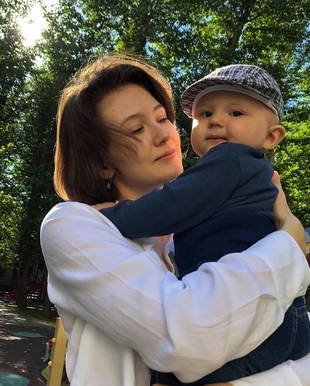 Яна Гладких с сыном