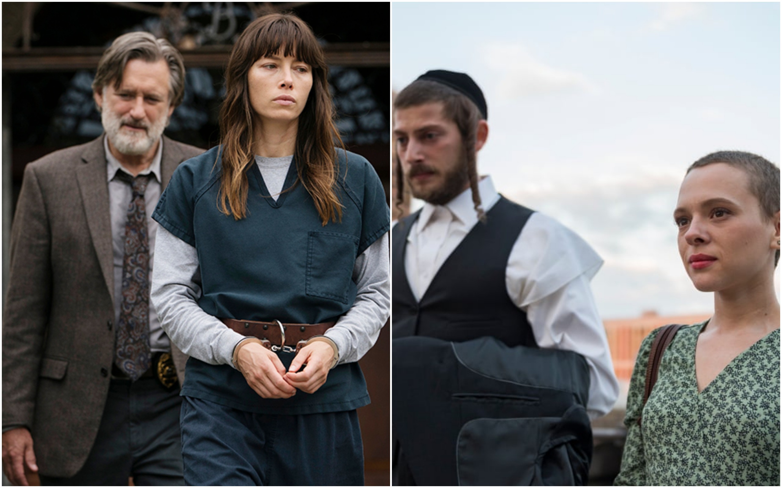 Кадры из сериалов «Грешница» и «Неортодоксальная»