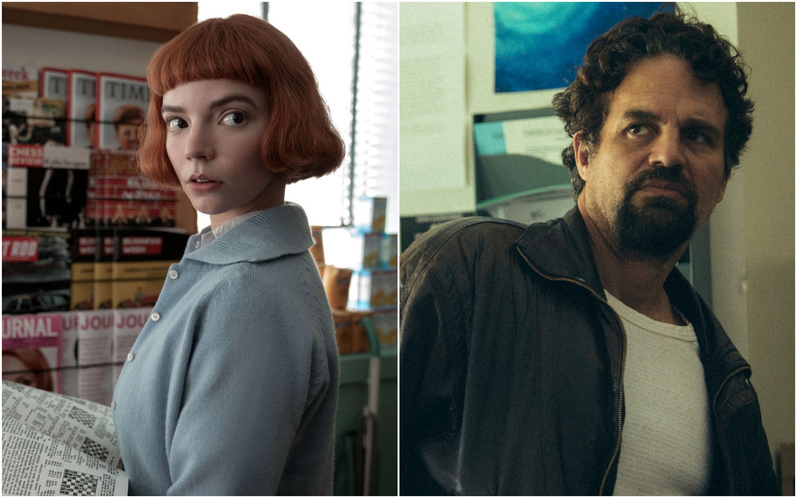 Кадры из сериалов «Ход королевы» и «Я знаю, что это правда»