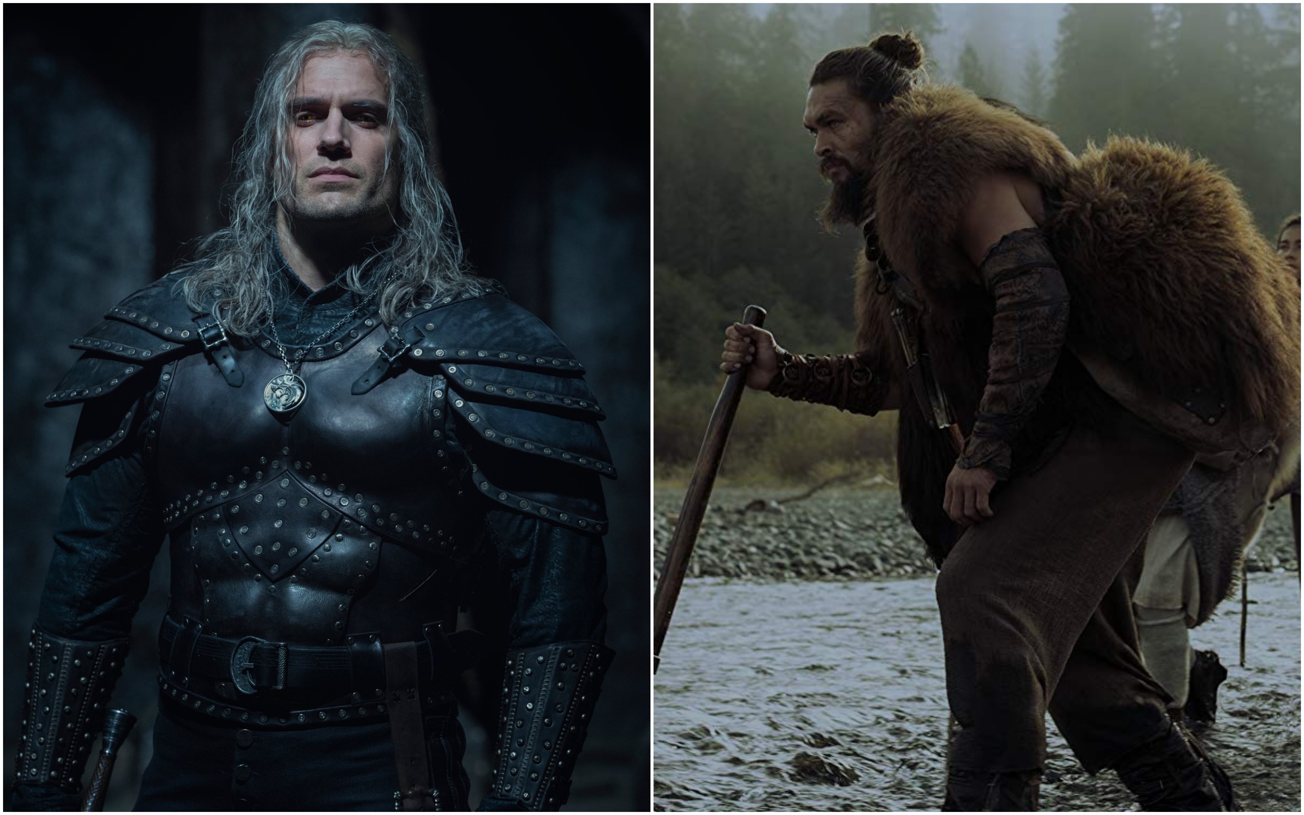 Кадры из сериалов «Ведьмак» и «Видеть»