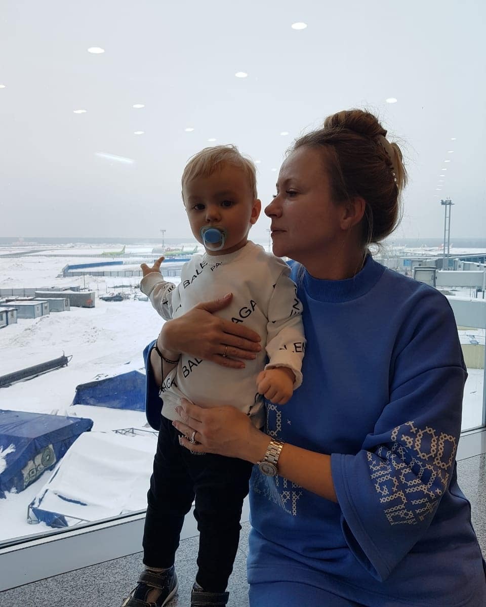Мария Миронова с сыном
