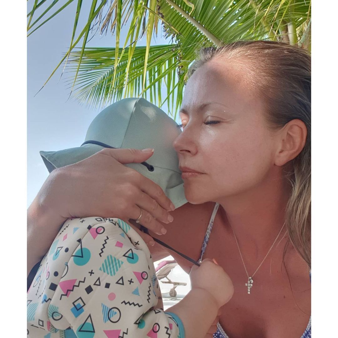 Мария Миронова с сыном