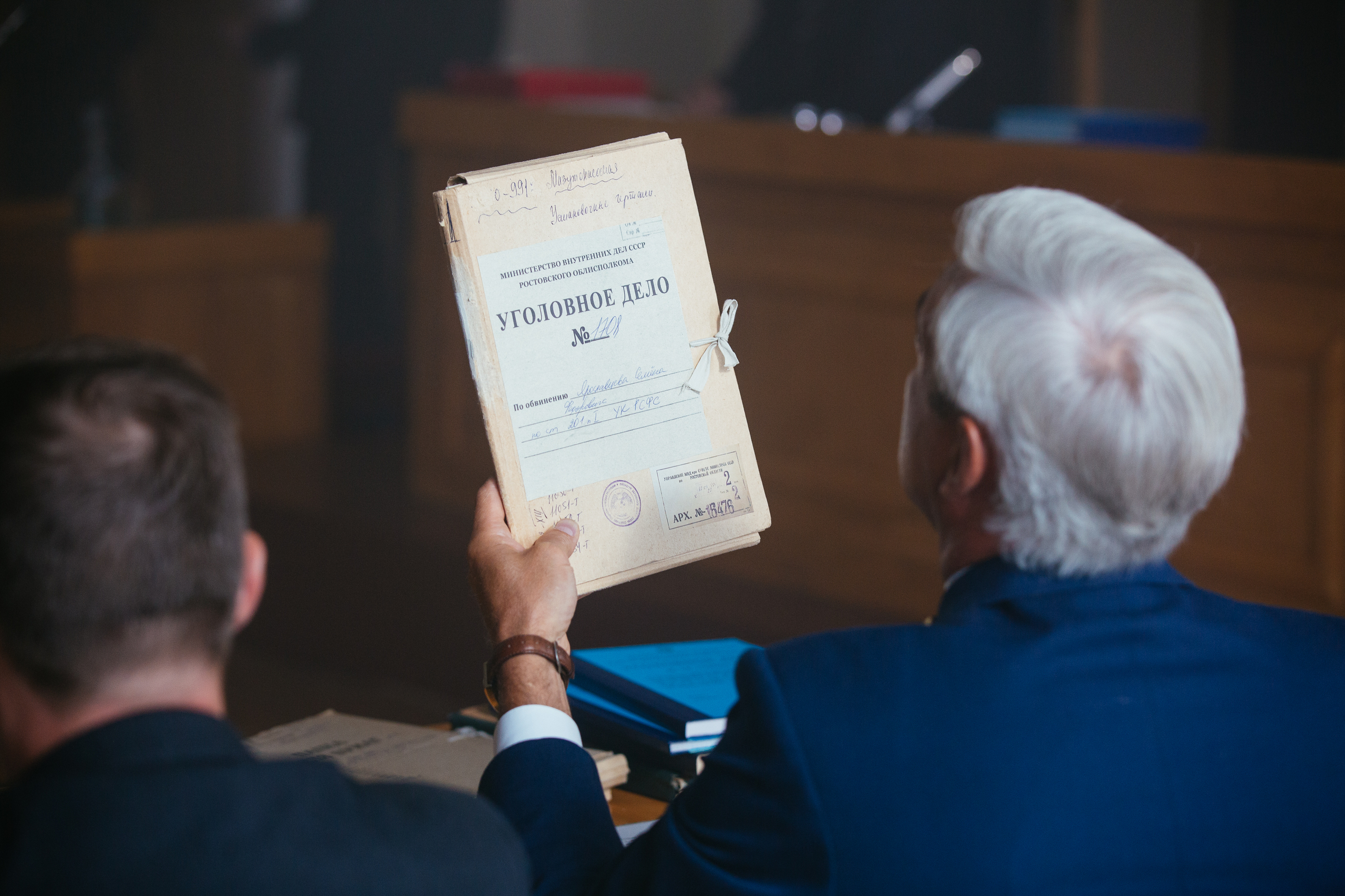 Кадр со съемок сериала «Чикатило»