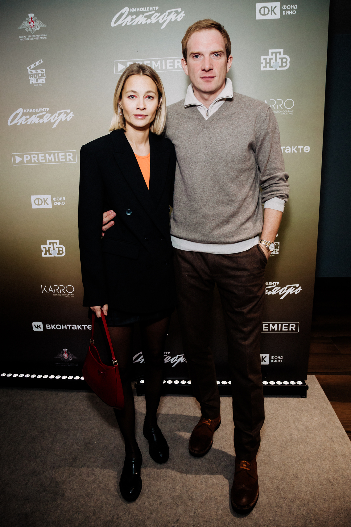 Андрей Бурковский с супругой