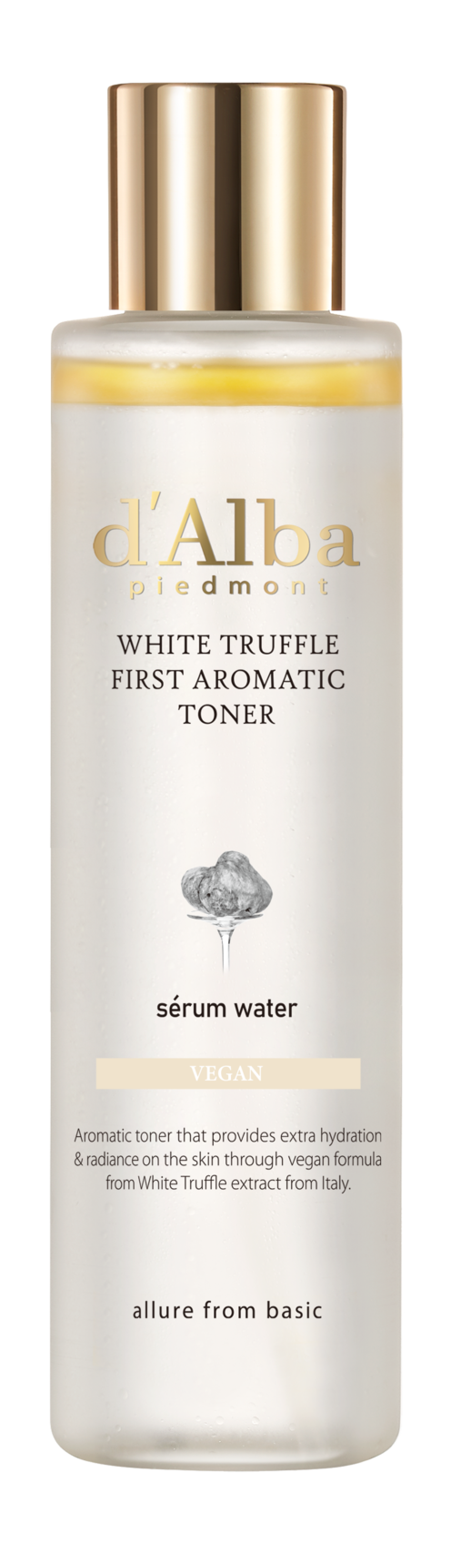 Тонер для лица White Truffle First Aromatic Toner, d'Alba, 2 145 рублей. Средство помогает бережно завершить этап очищения, удаляя омертвевшие клетки кожи и остатки макияжа, способствует сужению пор и делает кожу гладкой и бархатистой. Экстракт итальянского белого трюфеля и 8 натуральных масел в составе тонера питают и увлажняют кожу, делая ее здоровой и сияющей.