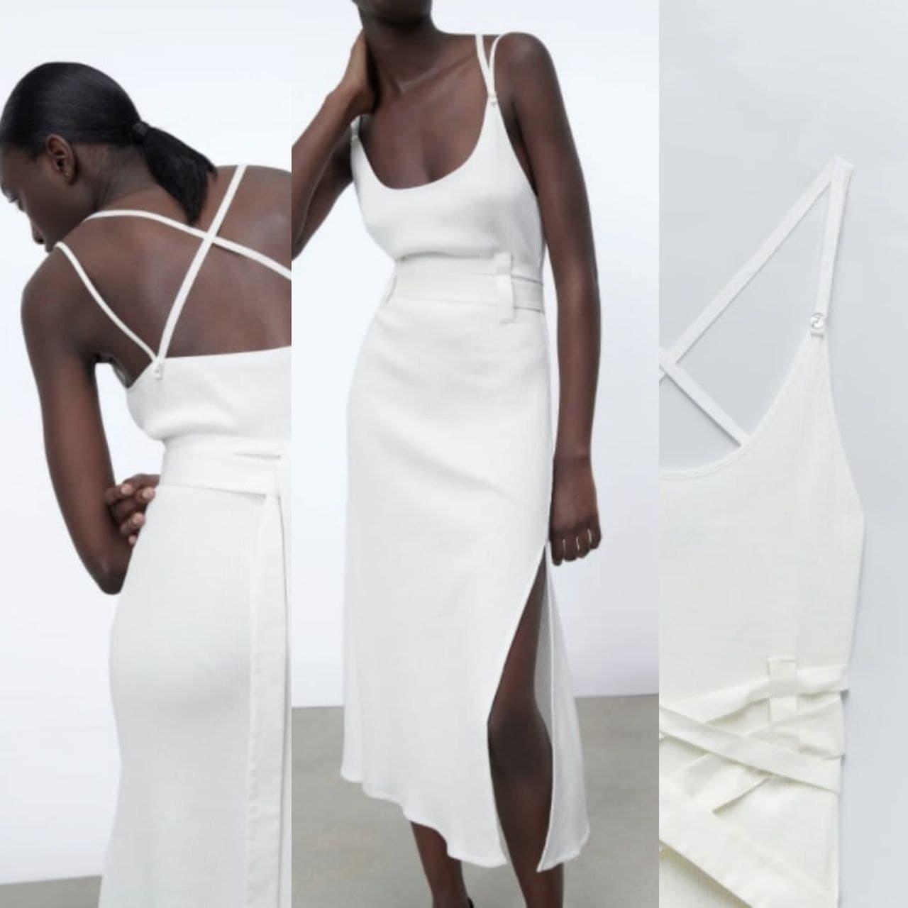 Платье Белое Зара Купить фото 16